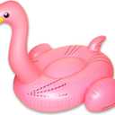 SWIMLINE ORIGINAL 90627 Giant Inflatable Flamingo Pool Float | Stylish Ride-On Raft with Stable Wings & Legs | Lounge Floatie Great for Summer Fun