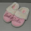 Josmo Barbie Girls Slippers Cozy Fuzzy Plush House Shoes Warm Indoor Outdoor Kids Bedroom Slippers for Little Kid Big Kid Adults, Size: 4-5 Big Kid