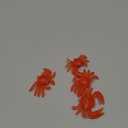 Lewtemi 50 Pcs Mini Red Crab/Crawfish Toy Soft TPR Rubber Fake Crab Models Lifelike Crawfish Decorations for Early Education Teaching Aids, Food Models, Pendants, Party Shooting Props
