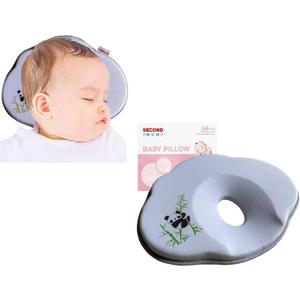 Baby Pillow for Sleeping for Newborn Head Support Soft & Cozy Prvents Fat Had Stroller Bassinet Insert Flat Design Almohadas para Bebes (Panda)