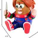 Poptaters Chucky 4" Collectable Toy Figure with 14 Interchangeable Pieces & Surprise Part - Toys for Kids & Adults - Horror Fans - Ages 8+