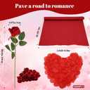 6.6ft Large Metal Heart Arch Stand & Will You Marry Me LED Neon Sign – Proposal Decorations Kit Includes Red Carpet 4000 Rose Petals, 30 Artificial Roses – Marry Me Sign for Engagement, Wedding, Valentine’s Day(White)