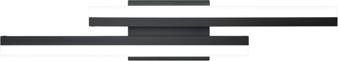 PRESDE 24 Inch LED Bathroom Vanity Light Bar, Modern Black Wall Lighting Fixture Over Mirror 3CCT