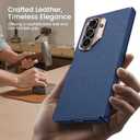 for Samsung Galaxy Z Fold 7 Case with Screen Protector, [One Piece Box-Style Case] [Compatible with Magsafe] [Hinge Protection] Slim Thin Full Body Shockproof Leather Phone Cover for Z Fold7 - Blue