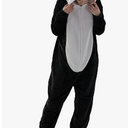 Snug Fit Unisex Adult Onesie Pajamas, Flannel Cosplay Animal One Piece Halloween Costume Sleepwear Homewear, Size 130