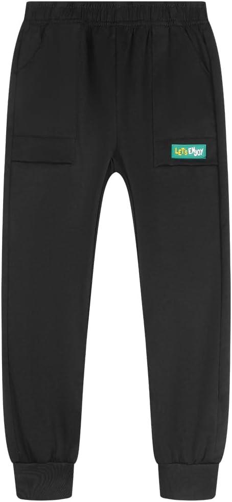 Jingle Bongala Boys Girls Joggers Lightweight Hiking Pants Kids Athletic Running Pants, 5-6,120