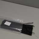 Pipe Cleaners Black, 100PCS Pipe Cleaners Craft Supplies, Glitter Black Chenille Stems Pipe Cleaners for Hair Fuzzy Sticks for DIY Art and Craft Projects Home Christmas Decoration