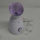 NanoSteamer Large 3-in-1 Nano Ionic Facial Steamer with Precise Temp Control - Humidifier - Unclogs Pores - Blackheads - Spa Quality - Bonus 5 Piece Stainless Steel Skin Kit (Lilac)