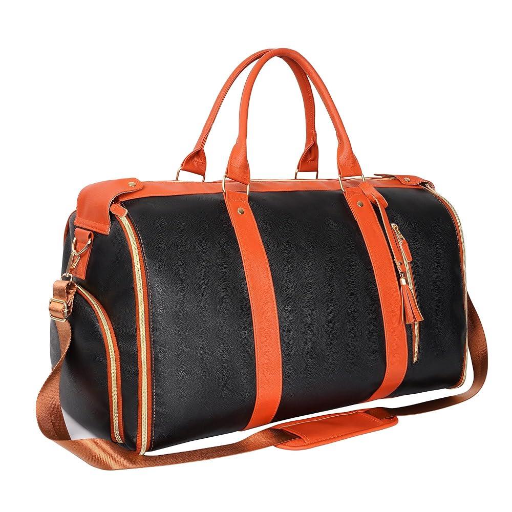 Luhxe Travel Convertible Carry On Garment Bag with Shoe Pouch & Detachable Shoulder Strap - Charcoal