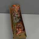 RECUTMS 8 Bundles Artificial Fall Flowers No Fade Faux Autumn Plants, Fake Indoor Outdoor Greenery Decorations for Thanksgiving Christmas Wedding Party Home Garden Fireplace Dcor (Green Orange)