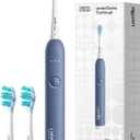usmile P10S Sonic Electric Toothbrush  3 Modes Deep Clean & Whitening, 180-Day Battery Life, Cushioned Gum-Care Brush Head for Sensitive Teeth, Smart Timer, 2 Brush Heads (Blue)
