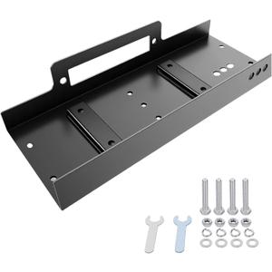 Tekstap Winch Mounting Plate for 15000-20000 LBS Heavy Duty Winch,10" x 4.5" Raised Bolt Pattern,Compatible with Truck/SUV/Trailer