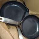 OXO Enhanced 8" and 10" Frying Pan Skillet Set, Healthy Ceramic Nonstick, PFAS-Free, Stainless Steel Handle, Dishwasher Safe, Oven Safe, Black