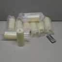 Flickering Flameless Candles Battery Operated with Remote and 2/4/6/8 H Timer Plexiglass Led Pillar Candles Pack of 9(D2.3 xH5.5 6.5" 7.5") with Realistic 3D Wick Candles for Home Decor(Ivory)