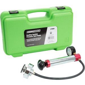 OEMTOOLS 27069 Cooling System Pressure Test Pump, Near Universal Cooling System Pressure Tester, Diagnose and Locate Leaks, Compatible with Most Adapters