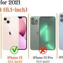 Magnetic for iPhone 13/14 Case Cute Stripes Phone Case, Shockproof Slim TPU and Hard PC Protective Phone Cover Compatible with MagSafe Designed for Women Girls, Blue and White