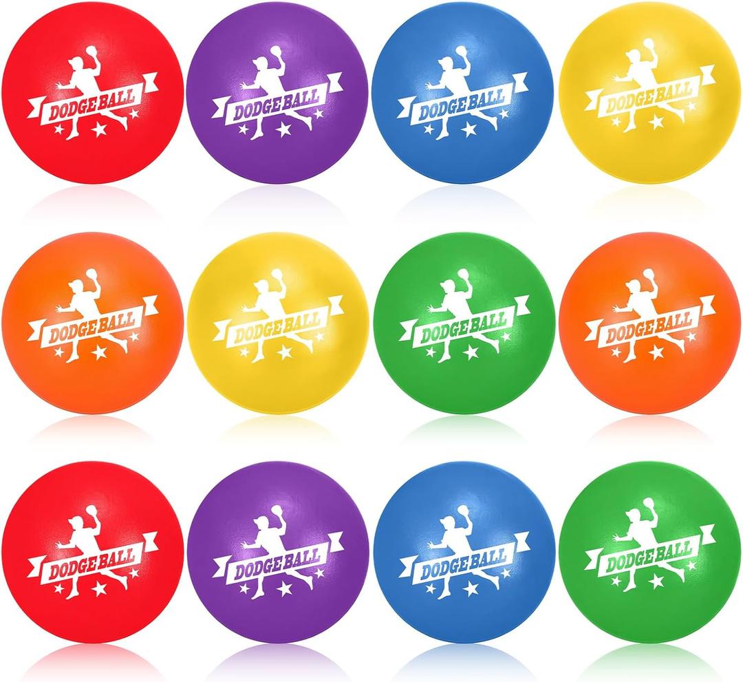 Jerify Foam Dodgeball Set Soft Skin Playground Dodgeballs Bulk, Low Density Foam for Non Sting Dodgeball Sports Equipment for Kids and Adults