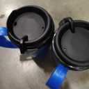 2 Insulated ThermoServ Coffee Mugs 16 oz. Blue