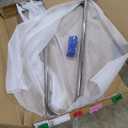 Pool Rail 55"x 32", Pool Handrail for Inground Pool 304 Stainless Steel Big Load Capacity Rustproof with Blue Grip Cover & Accessories