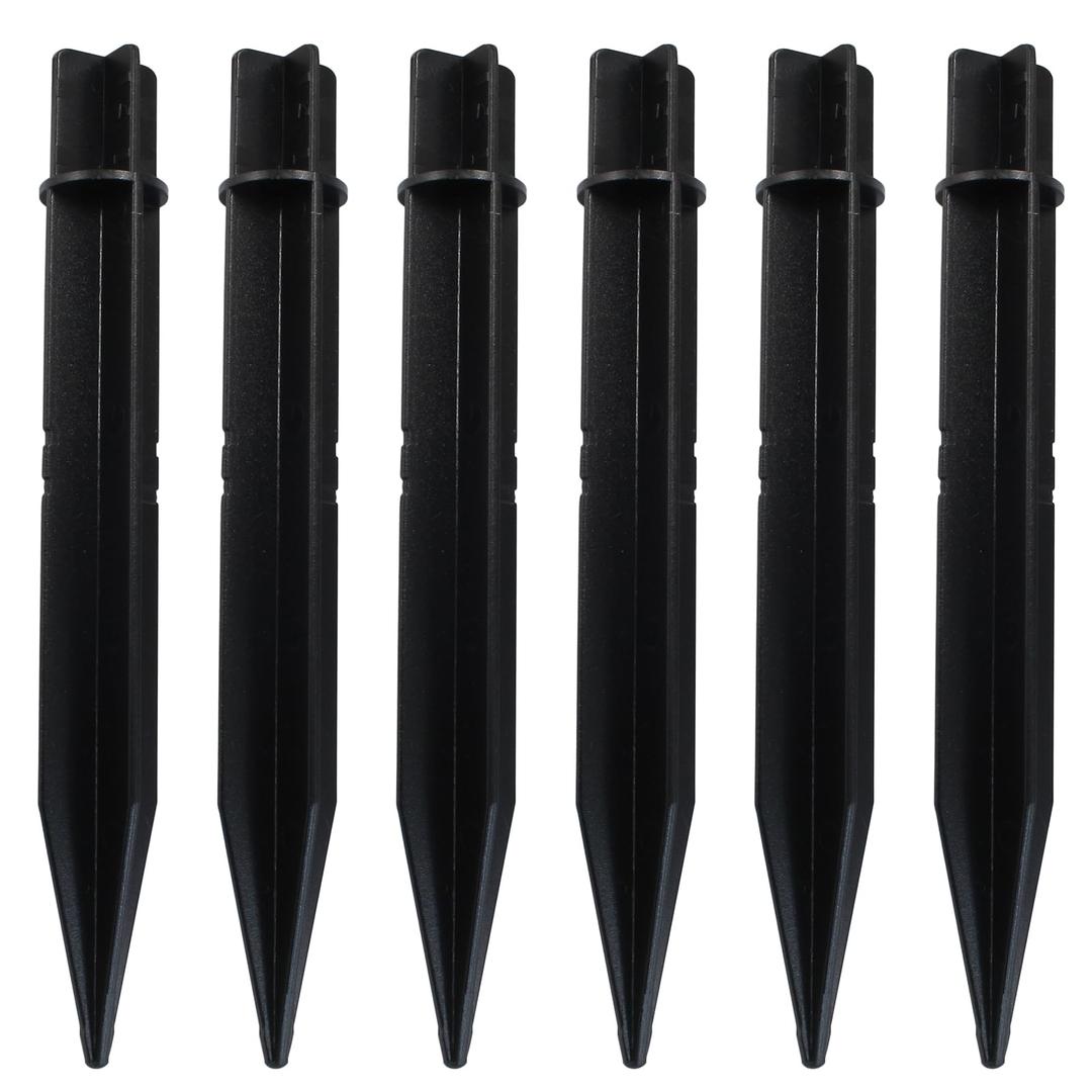 Bonsicoky 6 Pack 8.3 Inch(210mm) ABS Ground Spikes - Exclusively Fit 0.83"(21mm) Inner Diameter Solar Lights - Replacement Stakes for Solar Lights