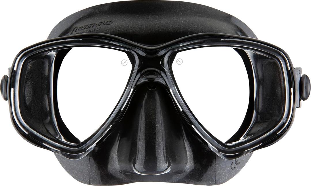 Cressi Adult Small Inner Volume Mask for Scuba, Snorkeling - Marea: Made in Italy (Black/Black)