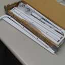 Whitmor 36 Pair Over the Door Shoe Organizer, 12 Tier Hanging Shoe Organizer, Heavy Duty Metal & Mesh Shoe Holder, Hanging Shoe Rack for Closet Organizer & Storage, 69"L x 21.7"W x 7.5"H, White