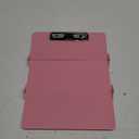 Nursing Clipboard Foldable Without Edition Cheat Charts, 3 Layers Aluminum, Nurse Board w/Low Profile Clip&Pen Clip Pocket, Pink