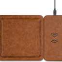 Gifts for Men Dad Husband from Daughter Son Wife, PU Leather Wireless Charging Station and Valet Tray, Present Stocking Stuffers, Boyfriend Valentines Day Birthday Gifts for Him