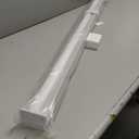 Joydeco 100% Blackout Roller Shades Cordless Blinds for Windows, Free-Stop Shades, UV Protection, Natural Woven Blinds for Home and Office, Light-Proof Aluminum Cover (White, 45" W x 75" H)