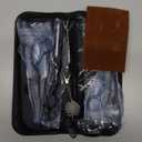 JASON Hair Cutting Scissors Kit - Professional 10 PCS Haircut Scissors Set with 6.7" Thinning/Texturizing Scissors, Straight Shears for Men Women Home Salon Barber (30 Teeth, Black & Blue) Christmas