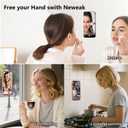 5 x 2 Pack Silicone Suction Phone Case Adhesive Mount, Silicone Sticky Holder for iPhone and Android, Hands-Free Grip for Selfies & TikTok, Gift for Women (Black)