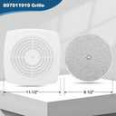 97011919 Bathroom Exhaust Fan Cover Replacement, S97011919 Kitchen Exhaust Fan Cover, 11-1/2" x 11-1/2" Wall Ventilation Fan Grille with S99010042 Filter Fits 503-B, 503-C, 505-B, 507-C, 509-C