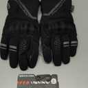 VXW Winter Motorcycle Gloves for Men - Waterproof & Windproof with TPR Palm Sliders, Dirt Bike/ATV/BMX/Motocross Riding Gear (Large, Black)