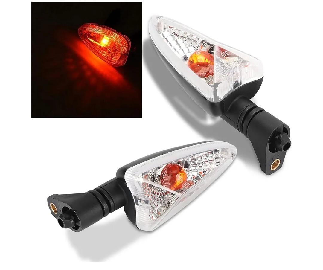OUKENS 2Pcs Motorcycle Turn Signal Light, Front or Rear LED Blinker Indicators, Direct Replacement Turn Signal Lamp for Triumph Daytona 675 / 675R / 800/1050 2007-2014
