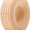 Mini Wood Wheels Treaded Style, 1-1/2 Inch Diameter, Pack of 50, for Crafts and DIY Car Models, by Woodpeckers