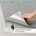 Peel and Stick Carpet Tiles 24x24 Inch, 20 Tiles Large Self Adhesive Carpet Squares, 4.5mm Thick Waterproof Stick On Floor Tiles for Basement, Classroom, Easy DIY Flooring, Light Gray