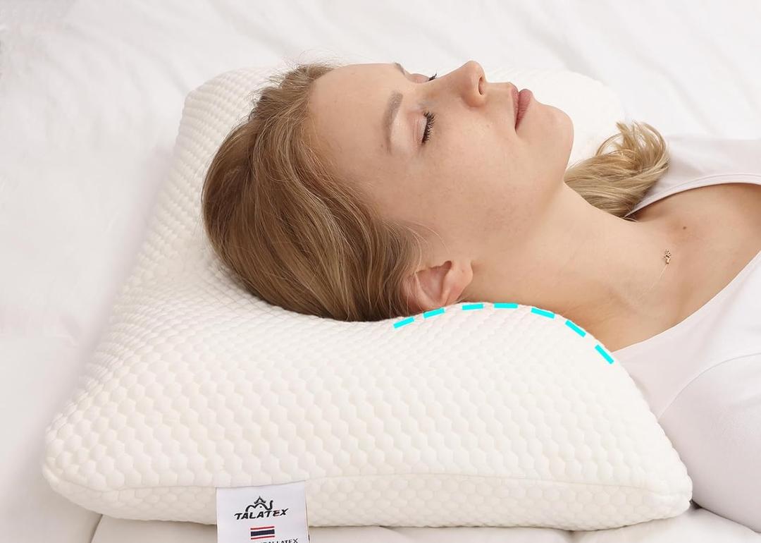 Talatex Talalay 100% Natural Premium Latex Pillow, Purefusion Talalay Latex Helps Relieve Pressure, No Memory Foam Chemicals, Perfect Package Best Gift with Removable Tencel Cover (Standard(24" x 16" x 5.5"), Soft)