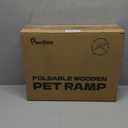 2026 Upgraded Dog Ramp for Couch, Foldable Small Dog Ramp for Sofa, 4 Adjustable Height from 13'' to 21", Portable Stable Pet Steps with Non-Slip Pad, Pet Ramps Use for Sofa Couch Stairs (A-Wood Color)