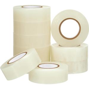 Meooeck 10 Rolls Multipurpose Hockey Tape Adhesive Shin Pad Sock Stick Tape for Ice Skate Sports Hockey Gifts Gear Equipment (22 Yard, Clear White)