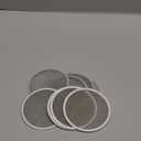 8 Pieces Stainless Steel Drink Covers Wine Glass Cover Mesh Ventilated Discs Keeps Debris out Cup Lids Wine Glass Topper for Beverage Cap Outdoors Ventilation Reducing Splashing