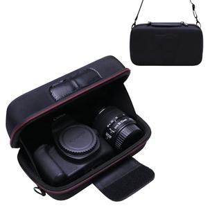 LTGEM Camera Case for Canon EOS Rebel T7 / R50 / R100 / R50 V / T6 / R8 / R10 / RP / SL3 / R5 / T100 DSLR SLR Camera and 18-55mm/18-45mm Lens with Shoulder Strap, Black