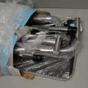 JJ CARE Step Stool with Handle for Elderly (300 lbs. Capacity), Adjustable Step Stools for Adults with Handrail, NonSlip Heavy Duty Height Adjustable and Steel Frame Platform for high beds