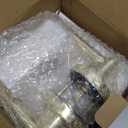 Privacy Door Lever, Heavy Duty Door Handle,Thumb-Turn Locking Inside,Round Design Reversible Door Lock for Hallway or Bathroom-Polished Brass Finish (1 Pack)