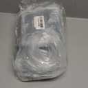 Ohuimrt 50 PCS Clear Plastic Gift Bags with Handles, Reusable Party Favor Bags with Ribbon Transparent Gift Wrap Bags Bulk for Weddings Birthdays, 5.9 x 4.92 x 2.75 Inches (1 count (Pack of 50))