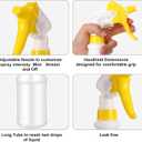 Eccliy 12 Pcs 16 Oz Plastic Spray Bottle, Adjustable Empty Reusable Sprayer for Cleaning, Planting, Water, Bathroom and Kitchen, BBQ, Commercial and Residential (Original,Black,Yellow)
