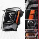 Duolctarms Halogen Type Headlight Headlamp Assembly Compatible for 2020 2021 2022 Kia Telluride S Left Driver Side 92101-S9000