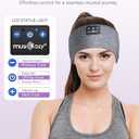 MUSICOZY Sleep Headphones Bluetooth Headband, 14 Hours Playtime, Sports Sweat Resistant with Hi-Fi Stereo for Workout Running
