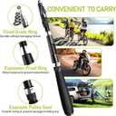 Fishing Pole and Reel Combo - 2PCS Carbon Fiber Telescopic Rods Spinning Reels Saltwater/Freshwater Kit with Lures, Line and Carrier Bag, Travel Fishing Gear for Adults