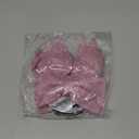 TONIFUL 2pcs Glitter Shiny Bow Pink Sparkling Christmas Bow for Gift Wrapping, Christmas Wedding Valentine's Decoration, Indoor Decoration, Bouquet Wrapping, Party Supplies(8x10 Inch/pcs)