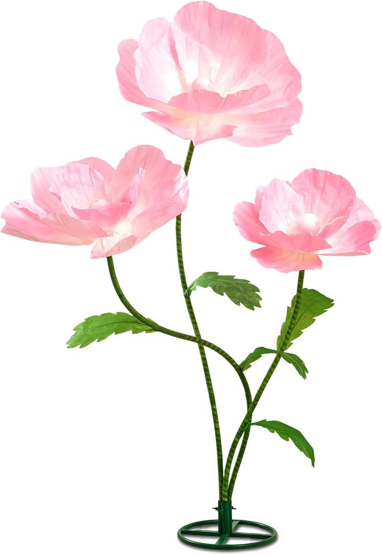 5.6 Ft Large Paper Artificial Flowers  Giant Flowers for Decoration Indoor/Outdoor, Giant Paper Flowers for Garden Wedding, Hotel, Office, Shop Window, Photography Props,Pink